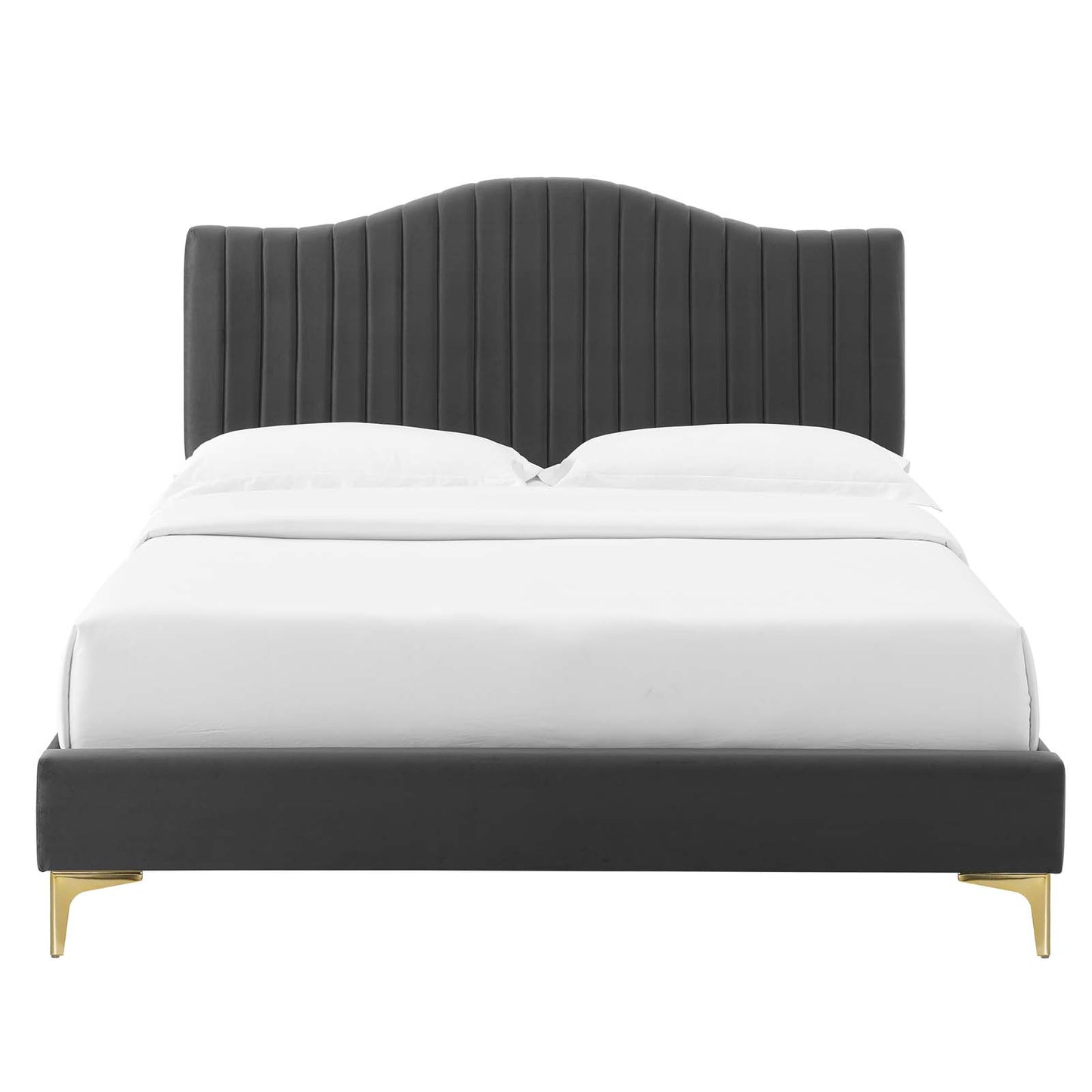 Juniper Channel Tufted Performance Velvet Full Platform Bed By Modway - MOD-6745 | Beds | Modishstore - 9