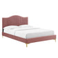 Juniper Channel Tufted Performance Velvet Full Platform Bed By Modway - MOD-6745 | Beds | Modishstore - 12