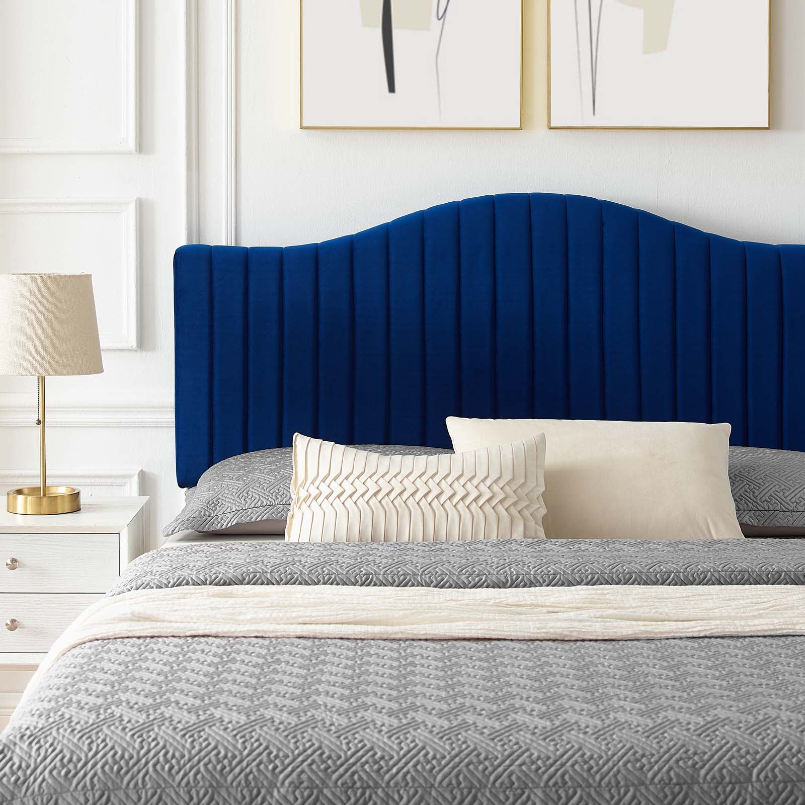 Juniper Channel Tufted Performance Velvet Full Platform Bed By Modway - MOD-6745 | Beds | Modishstore - 25
