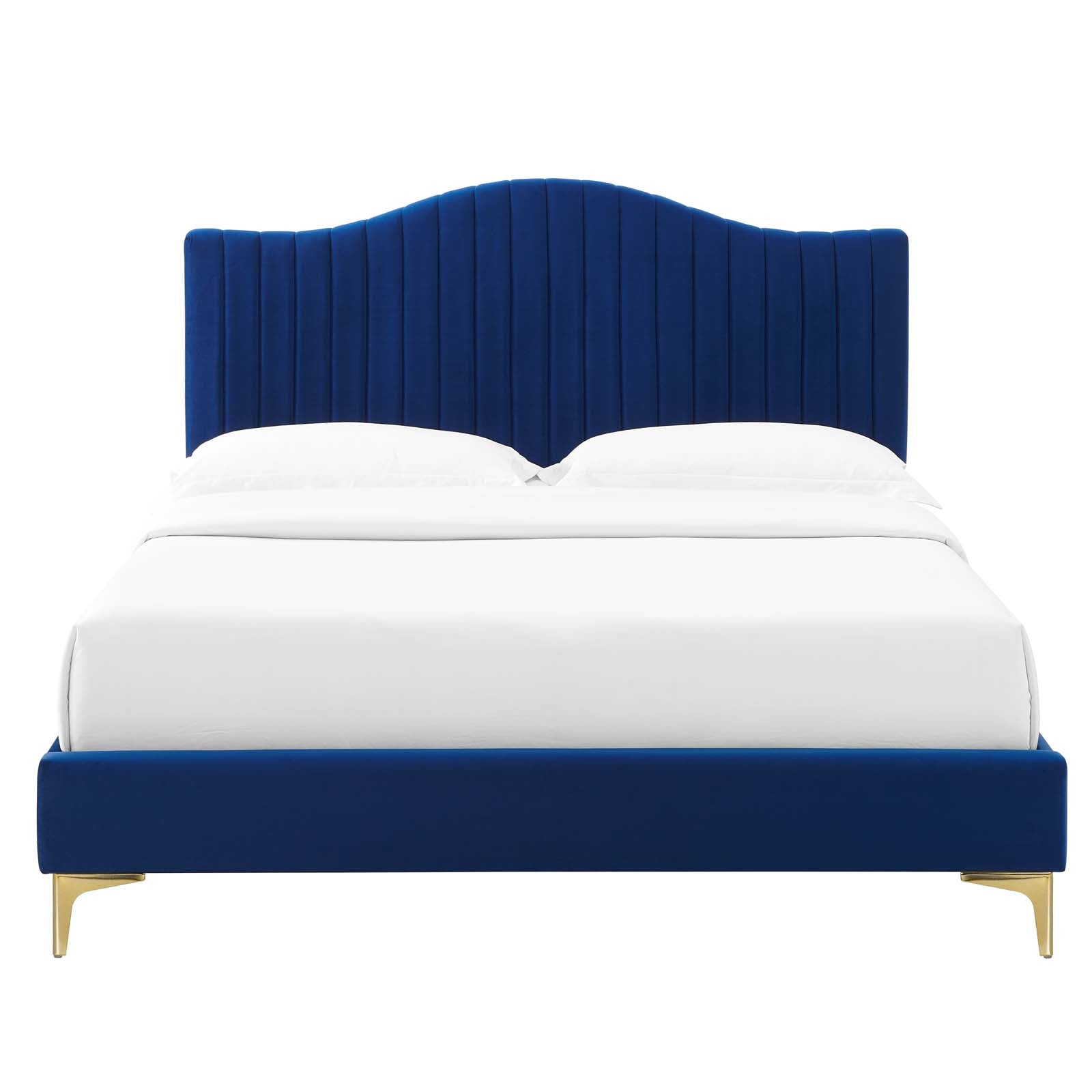 Juniper Channel Tufted Performance Velvet Full Platform Bed By Modway - MOD-6745 | Beds | Modishstore - 31