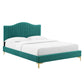Juniper Channel Tufted Performance Velvet Full Platform Bed By Modway - MOD-6745 | Beds | Modishstore - 34
