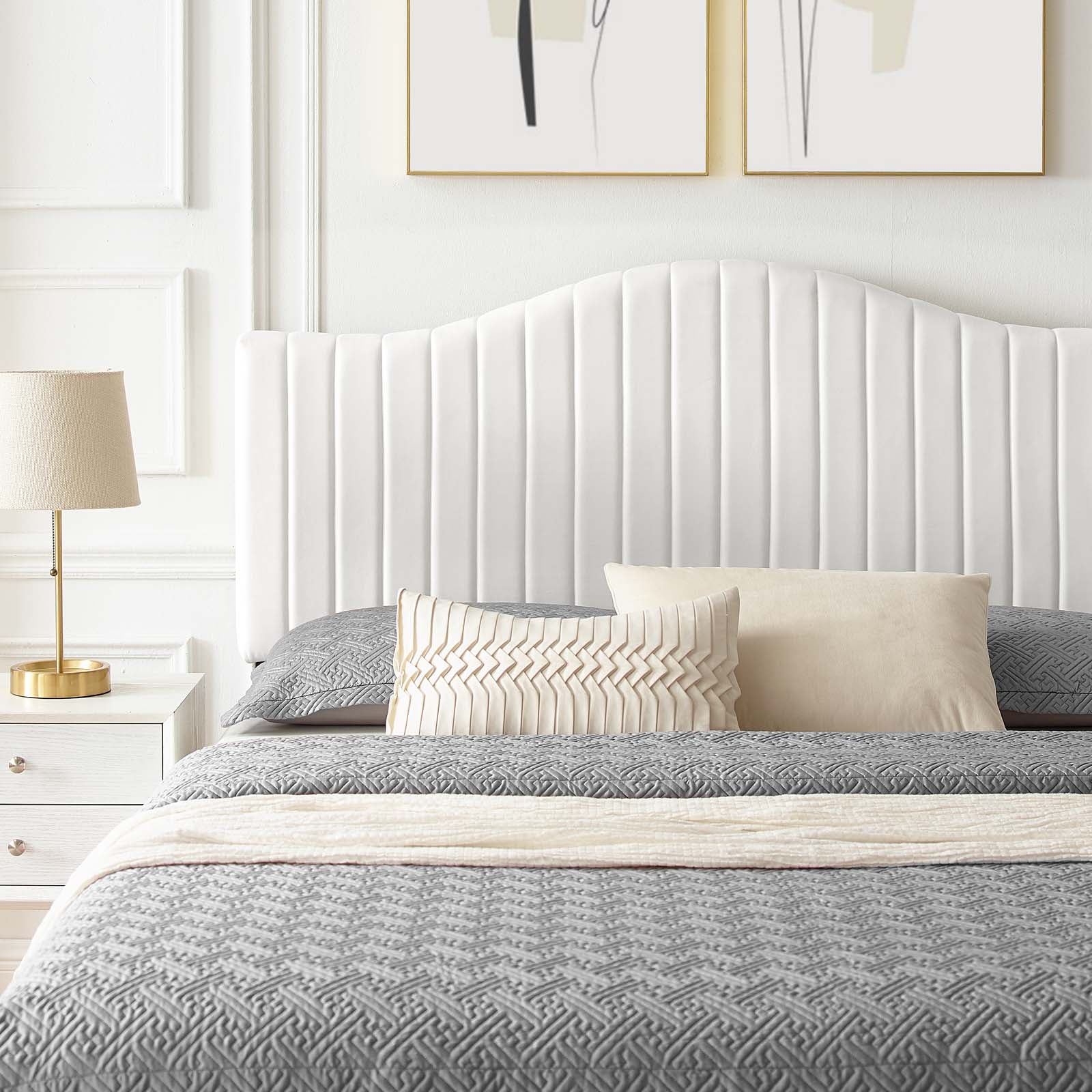 Juniper Channel Tufted Performance Velvet Full Platform Bed By Modway - MOD-6745 | Beds | Modishstore - 47
