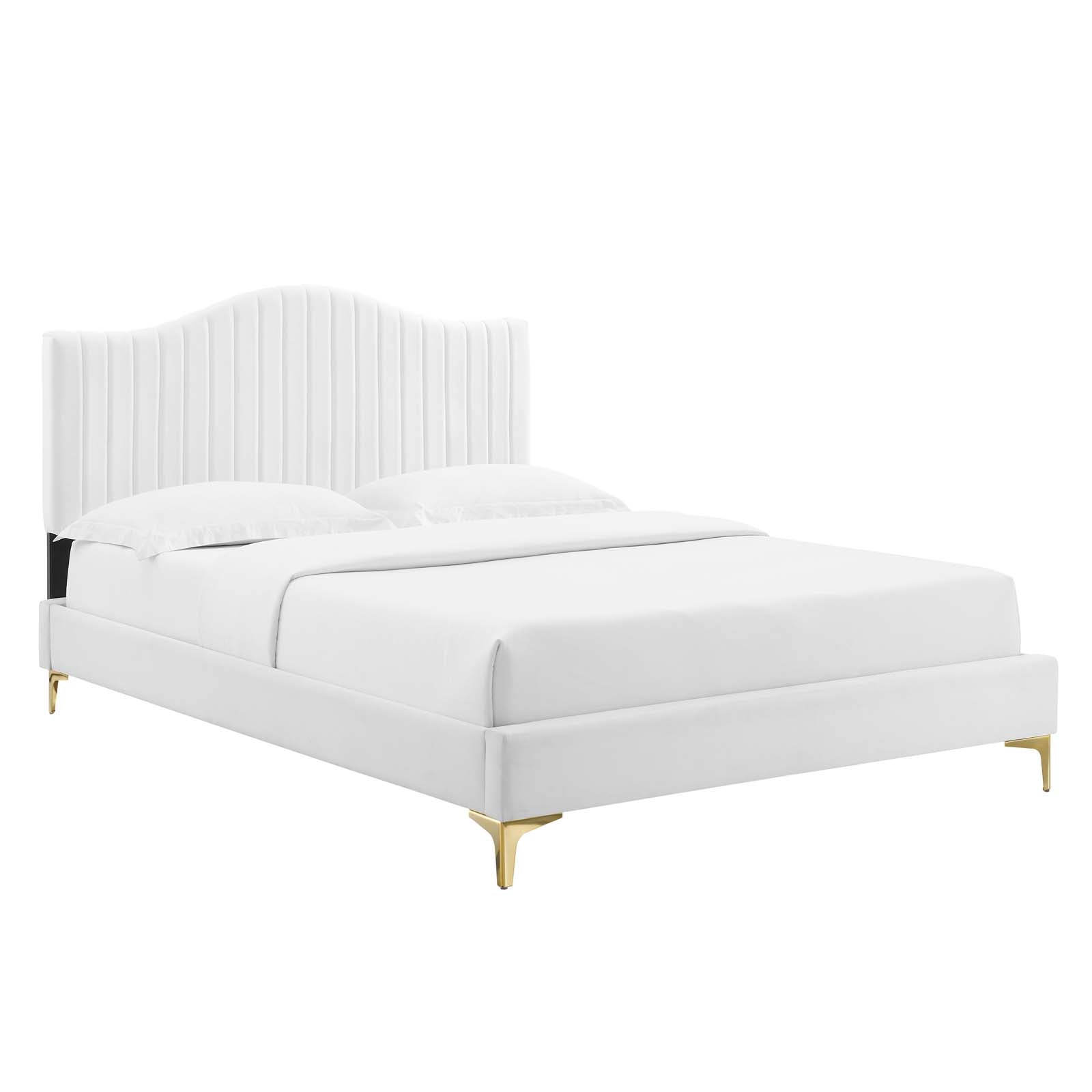Juniper Channel Tufted Performance Velvet Full Platform Bed By Modway - MOD-6745 | Beds | Modishstore - 45