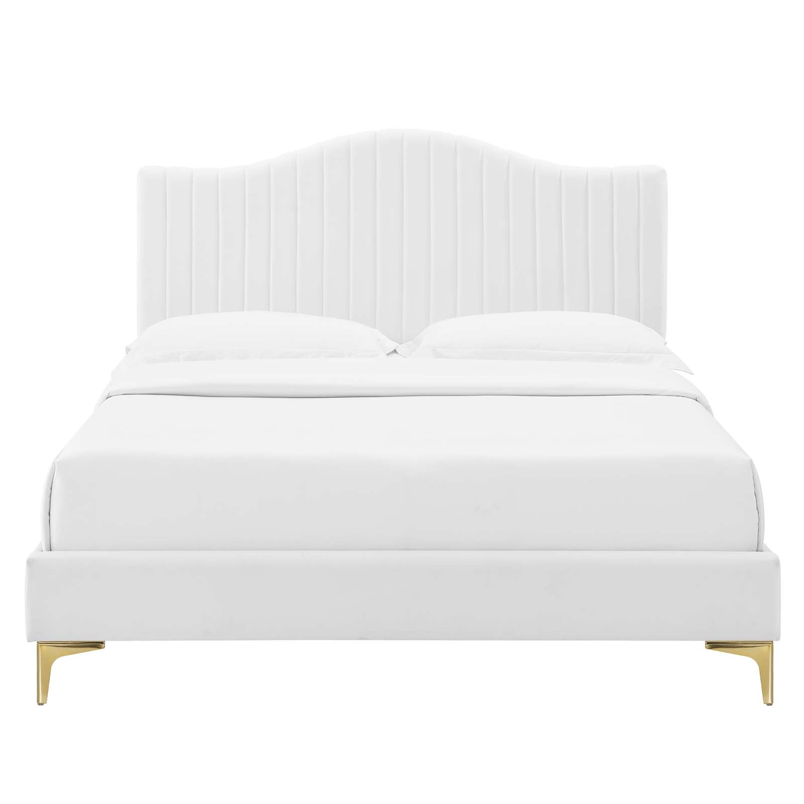 Juniper Channel Tufted Performance Velvet Full Platform Bed By Modway - MOD-6745 | Beds | Modishstore - 53
