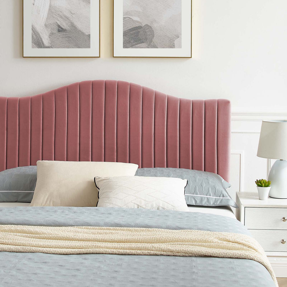 Juniper Channel Tufted Performance Velvet Full Platform Bed By Modway - MOD-6746 | Beds | Modishstore - 14