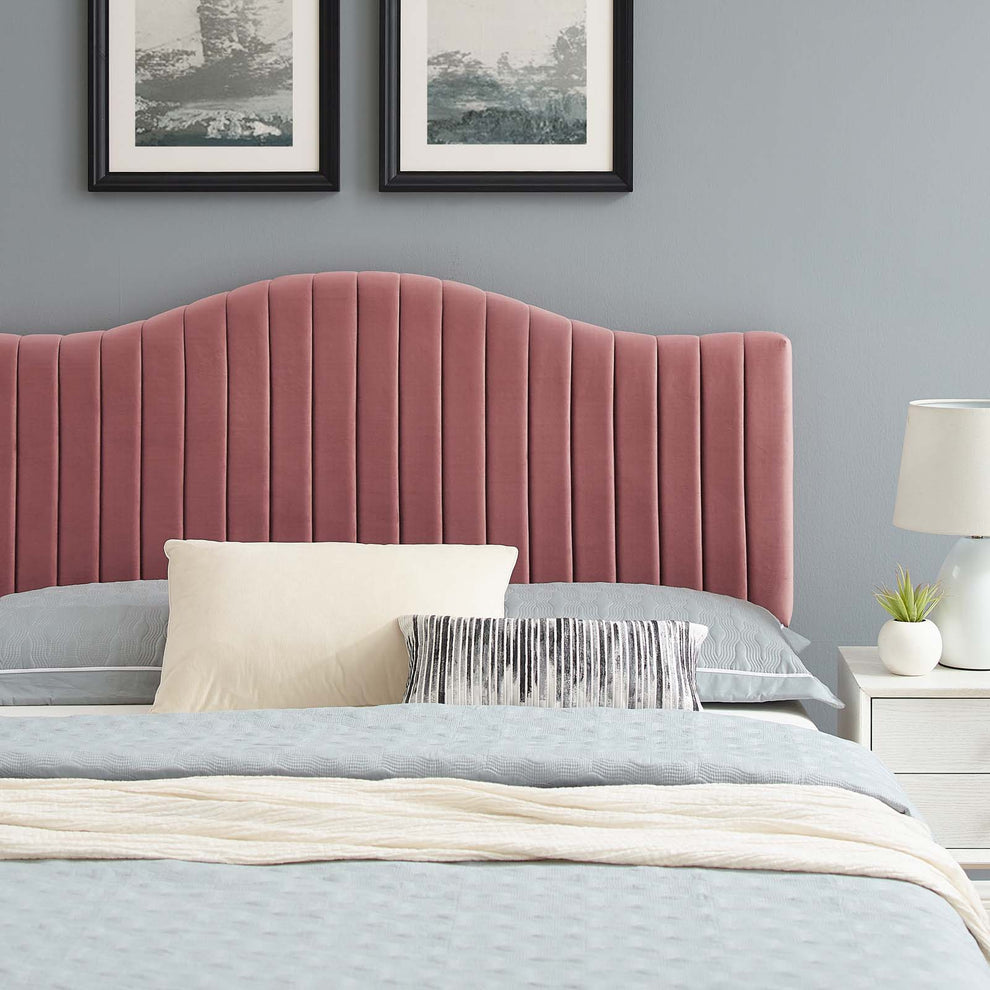 Juniper Channel Tufted Performance Velvet Full Platform Bed By Modway - MOD-6747 | Beds | Modishstore - 14