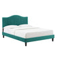 Juniper Channel Tufted Performance Velvet Full Platform Bed By Modway - MOD-6747 | Beds | Modishstore - 34