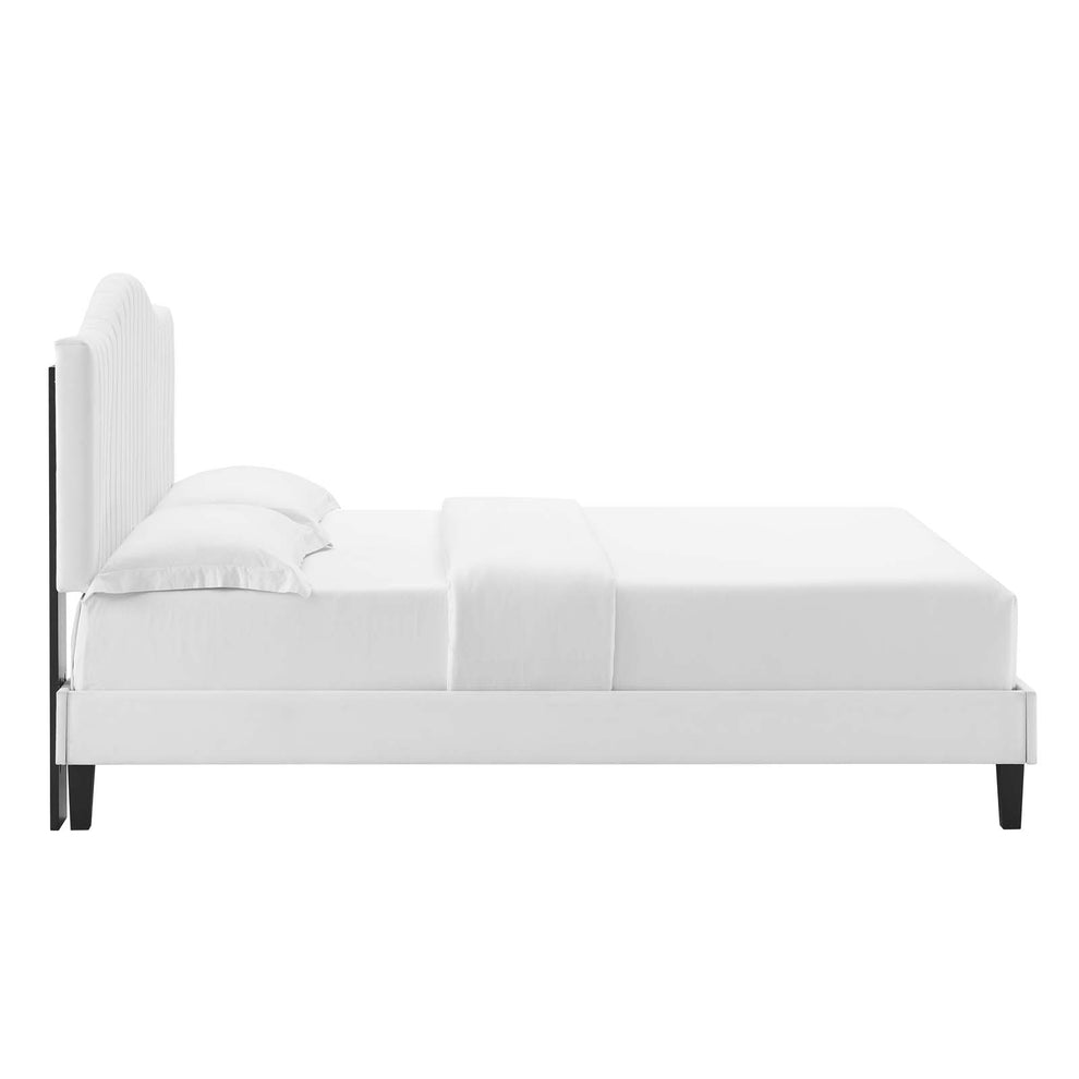 Juniper Channel Tufted Performance Velvet Full Platform Bed By Modway - MOD-6747 | Beds | Modishstore - 52