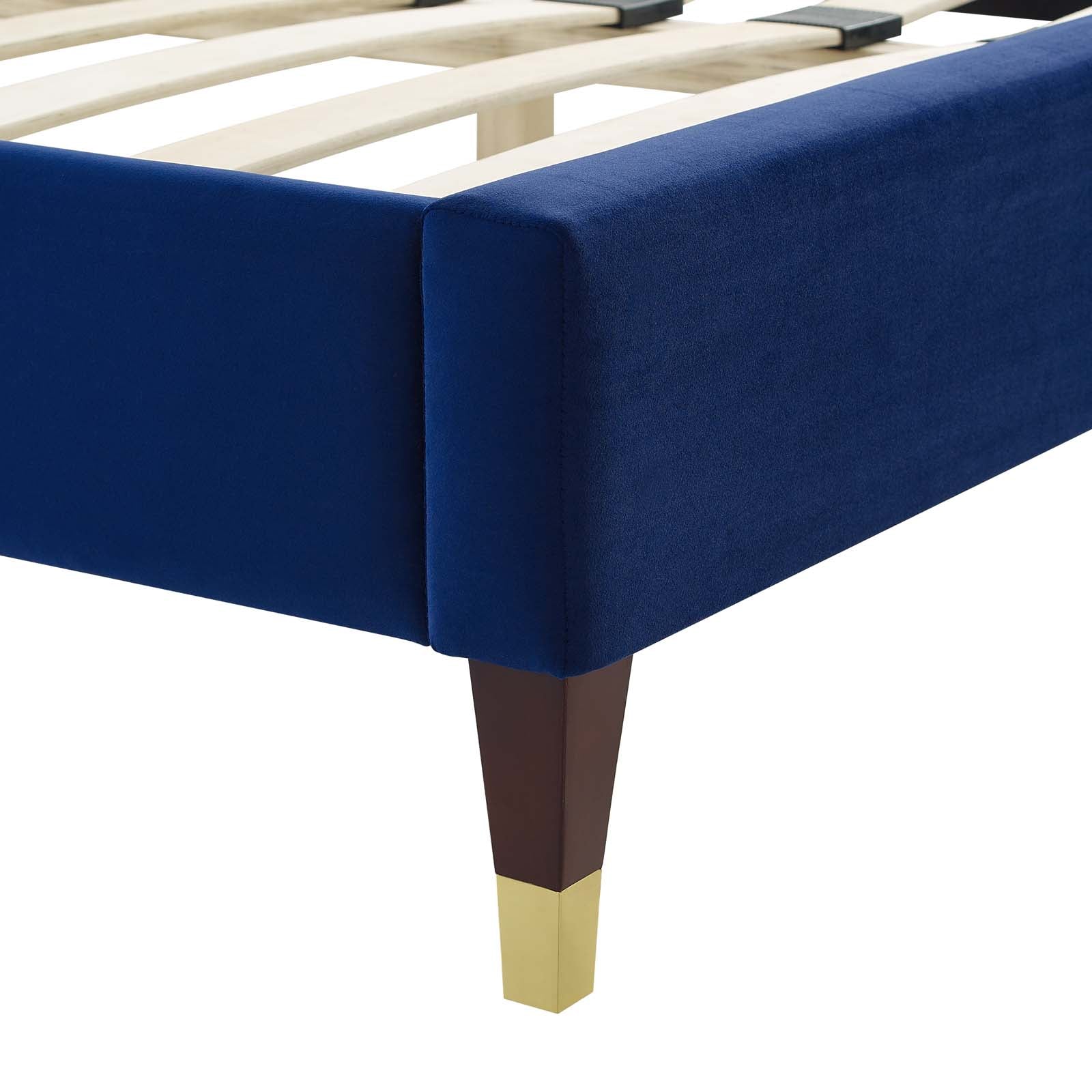 Modway Juniper Channel Tufted Performance Velvet King Platform Bed - MOD-6749 | Beds | Modishstore - 20