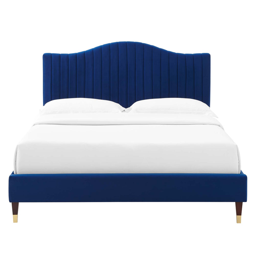 Modway Juniper Channel Tufted Performance Velvet King Platform Bed - MOD-6749 | Beds | Modishstore - 23