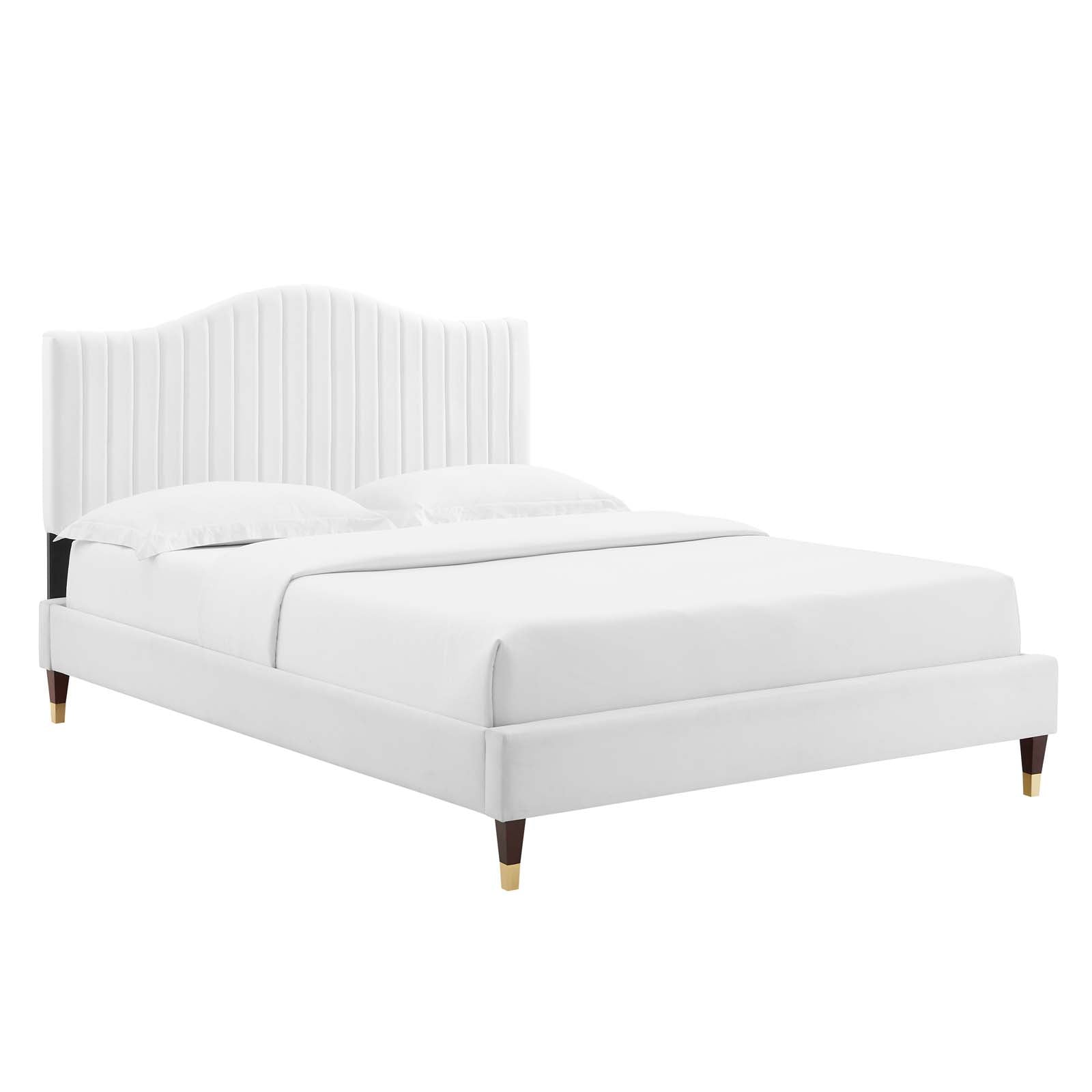 Modway Juniper Channel Tufted Performance Velvet King Platform Bed - MOD-6749 | Beds | Modishstore - 34