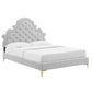Modway Gwyneth Tufted Performance Velvet Queen Platform Bed - MOD-6751 | Beds | Modishstore - 18