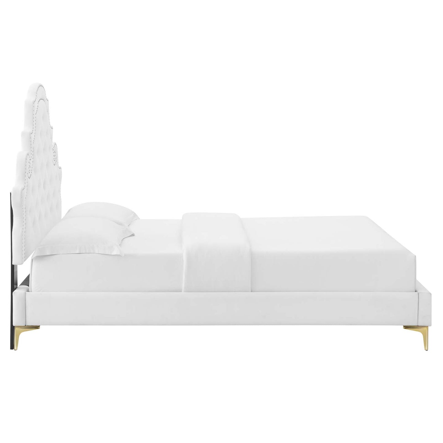 Modway Gwyneth Tufted Performance Velvet Queen Platform Bed - MOD-6751 | Beds | Modishstore - 62