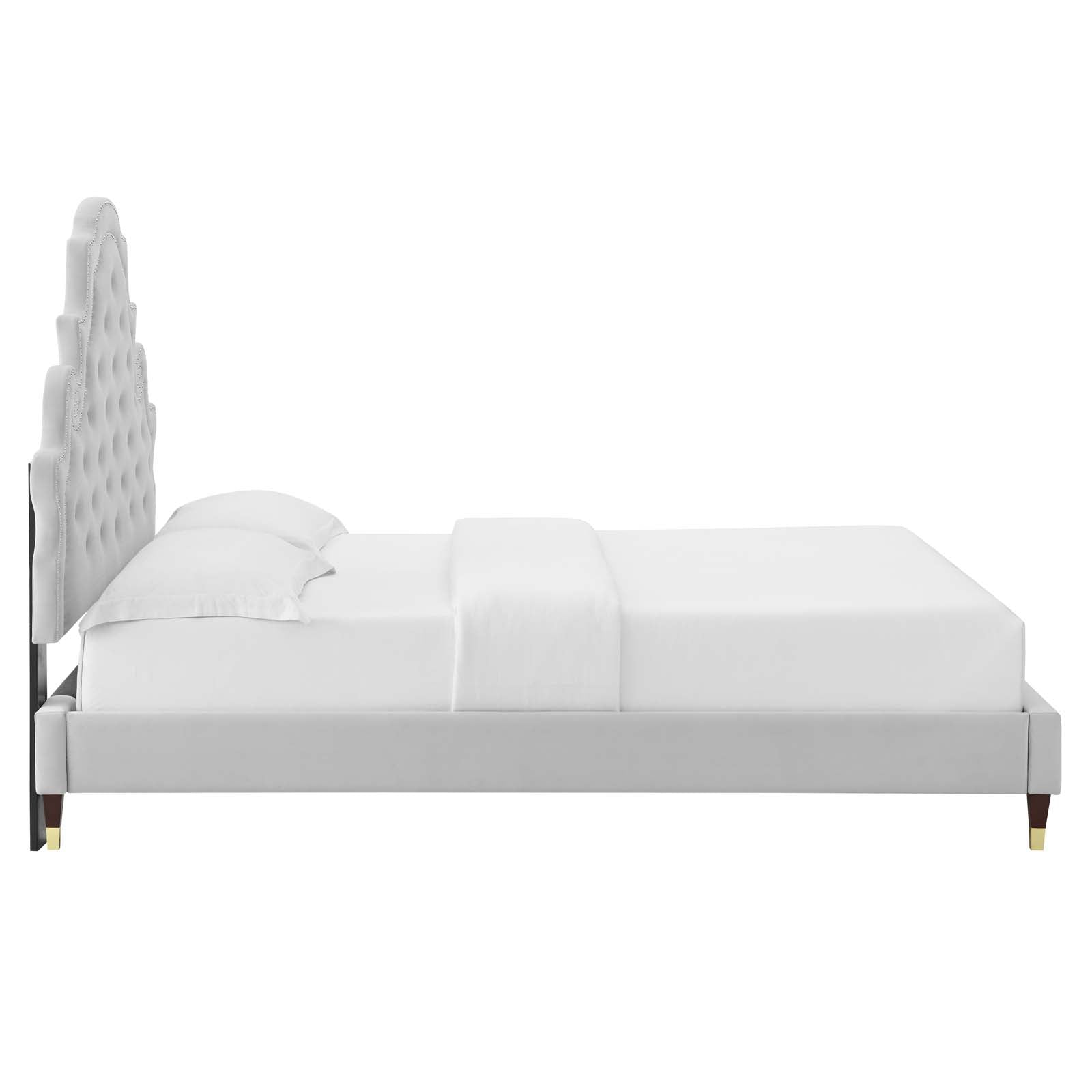 Modway Gwyneth Tufted Performance Velvet Queen Platform Bed - MOD-6752 | Beds | Modishstore - 22