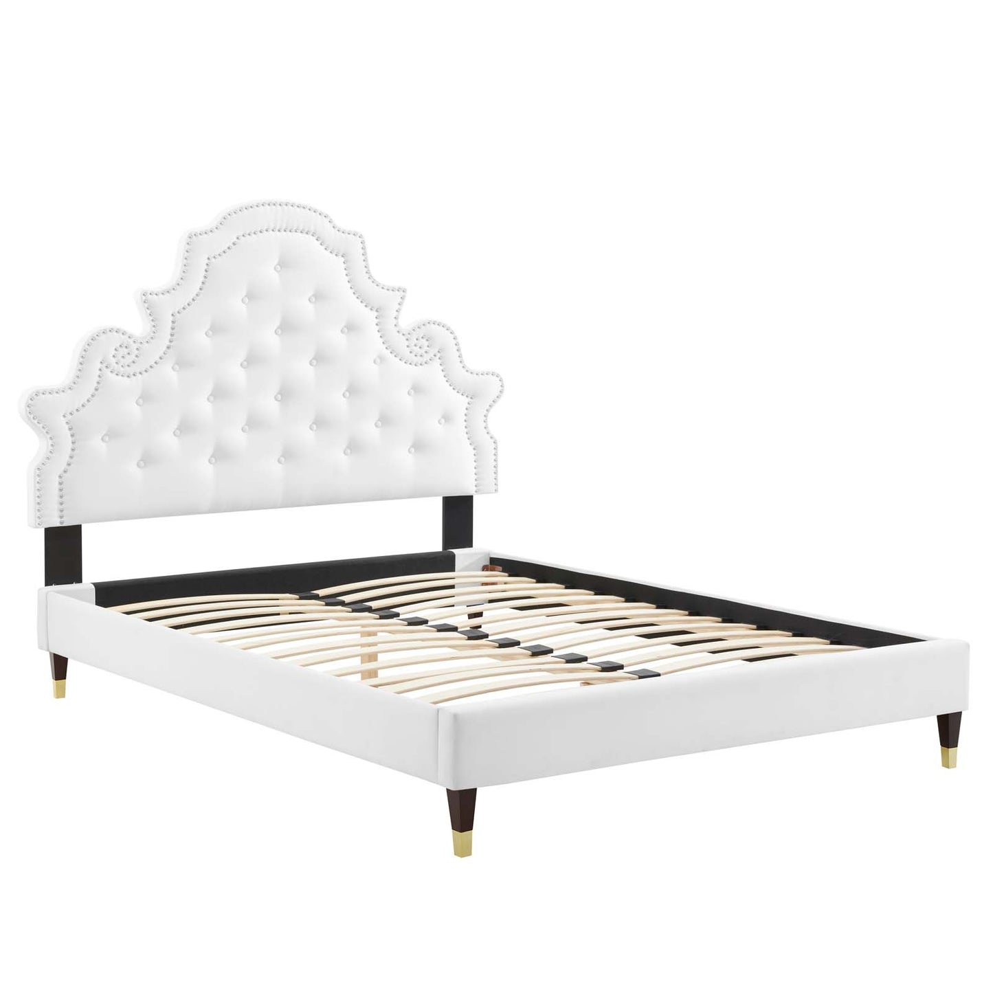 Modway Gwyneth Tufted Performance Velvet Queen Platform Bed - MOD-6752 | Beds | Modishstore - 59
