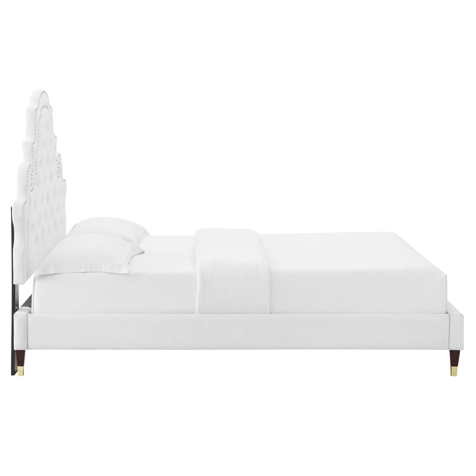 Modway Gwyneth Tufted Performance Velvet Queen Platform Bed - MOD-6752 | Beds | Modishstore - 62