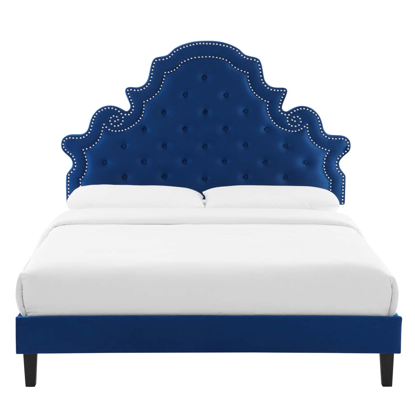 Modway Gwyneth Tufted Performance Velvet Queen Platform Bed - MOD-6753 | Beds | Modishstore - 39