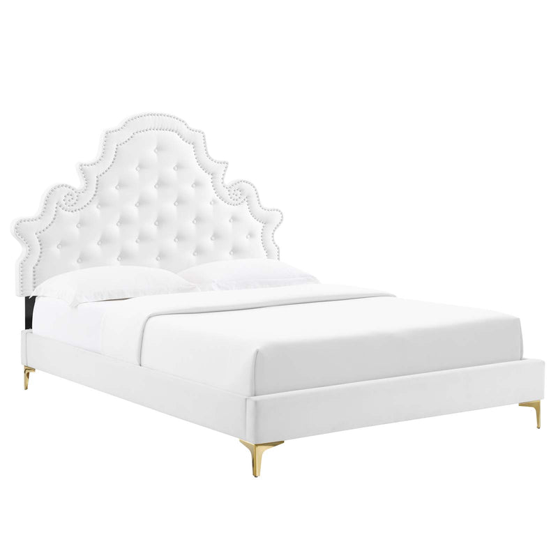 Modway Gwyneth Tufted Performance Velvet Twin Platform Bed - MOD-6754 | Beds | Modishstore - 57