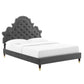 Modway Gwyneth Tufted Performance Velvet Twin Platform Bed - MOD-6755 | Beds | Modishstore - 2