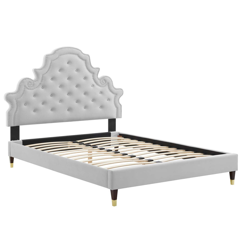 Modway Gwyneth Tufted Performance Velvet Twin Platform Bed - MOD-6755 | Beds | Modishstore - 17