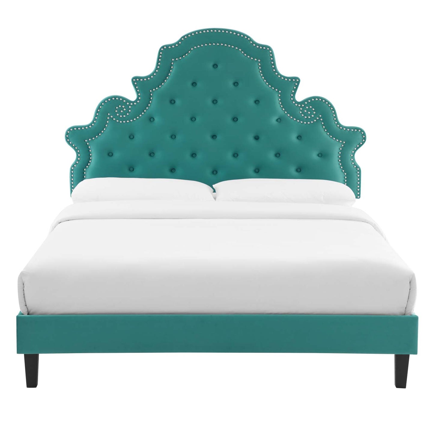 Modway Gwyneth Tufted Performance Velvet Twin Platform Bed - MOD-6756 | Beds | Modishstore - 49