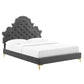 Modway Gwyneth Tufted Performance Velvet Full Platform Bed - MOD-6757 | Beds | Modishstore - 2