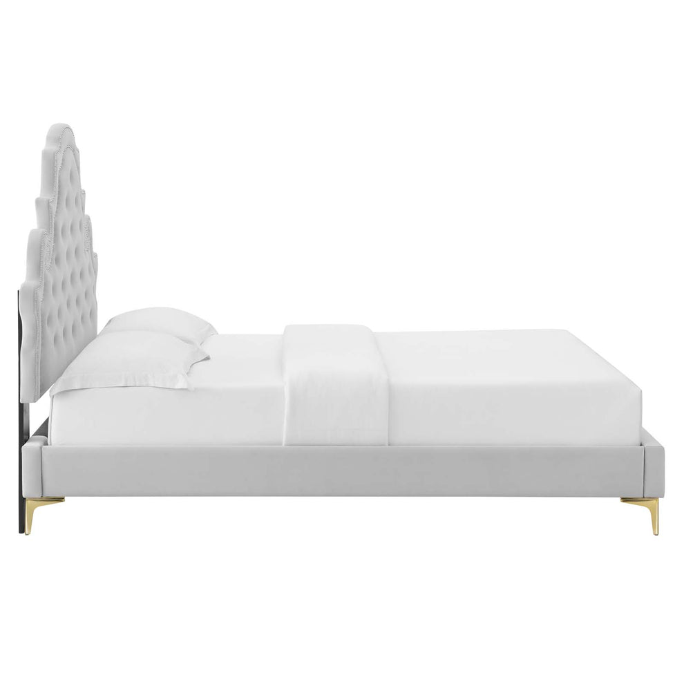 Modway Gwyneth Tufted Performance Velvet Full Platform Bed - MOD-6757 | Beds | Modishstore - 21