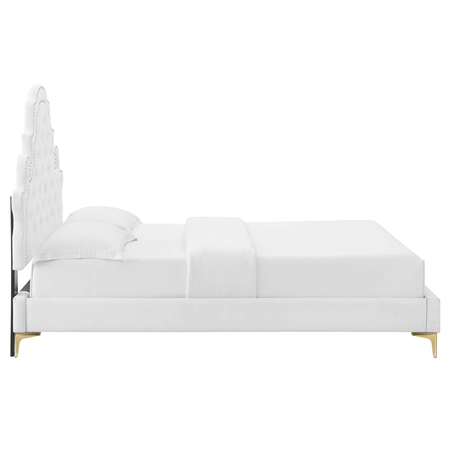 Modway Gwyneth Tufted Performance Velvet Full Platform Bed | Beds | Modishstore-55
