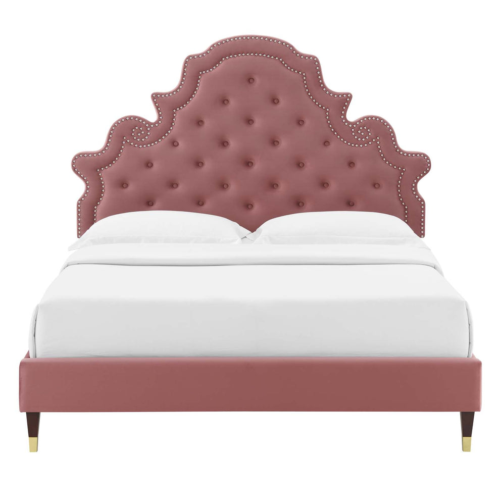Modway Gwyneth Tufted Performance Velvet Full Platform Bed - MOD-6758 | Beds | Modishstore - 14