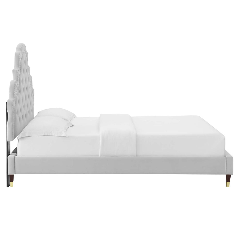 Modway Gwyneth Tufted Performance Velvet Full Platform Bed - MOD-6758 | Beds | Modishstore - 20