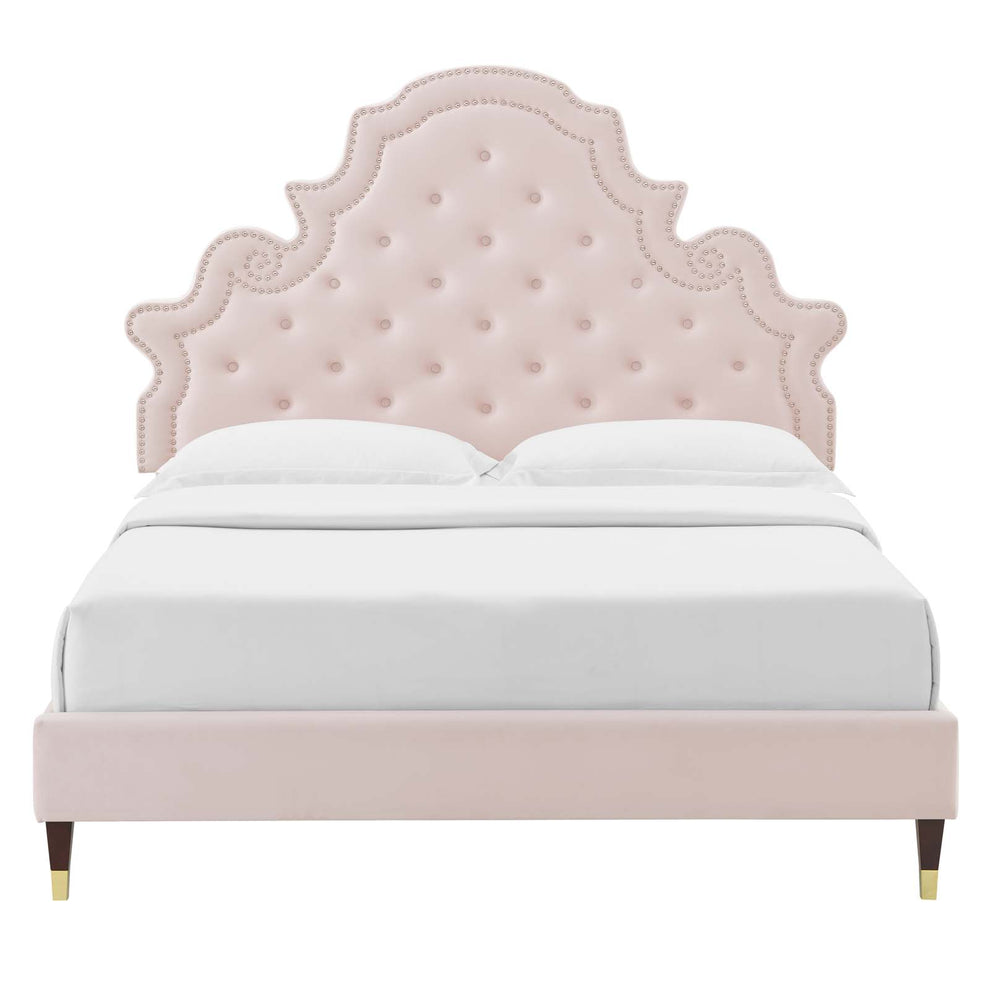 Modway Gwyneth Tufted Performance Velvet Full Platform Bed - MOD-6758 | Beds | Modishstore - 42