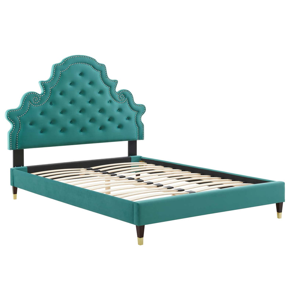 Modway Gwyneth Tufted Performance Velvet Full Platform Bed - MOD-6758 | Beds | Modishstore - 45