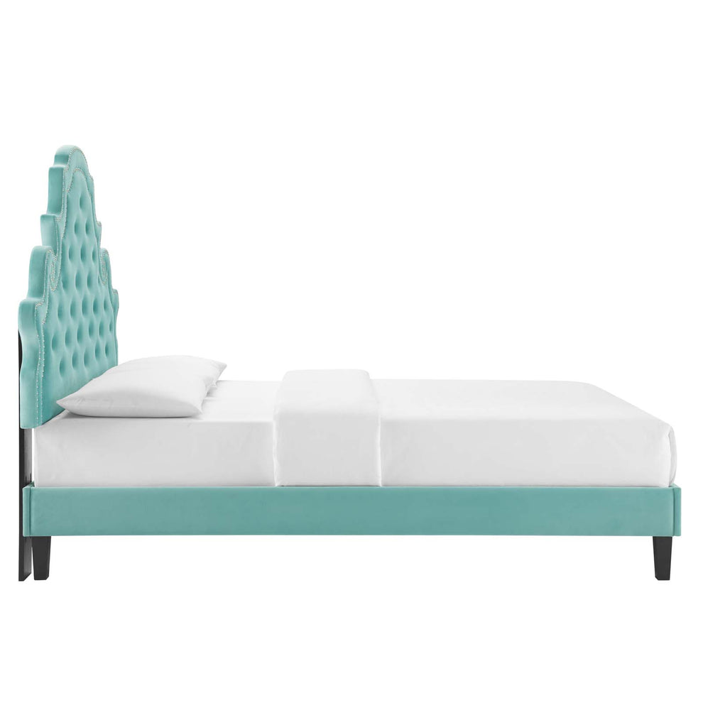 Modway Gwyneth Tufted Performance Velvet Full Platform Bed - MOD-6759 | Beds | Modishstore - 27
