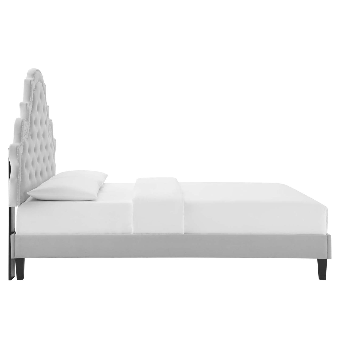 Modway Gwyneth Tufted Performance Velvet King Platform Bed - MOD-6762 | Beds | Modishstore - 21