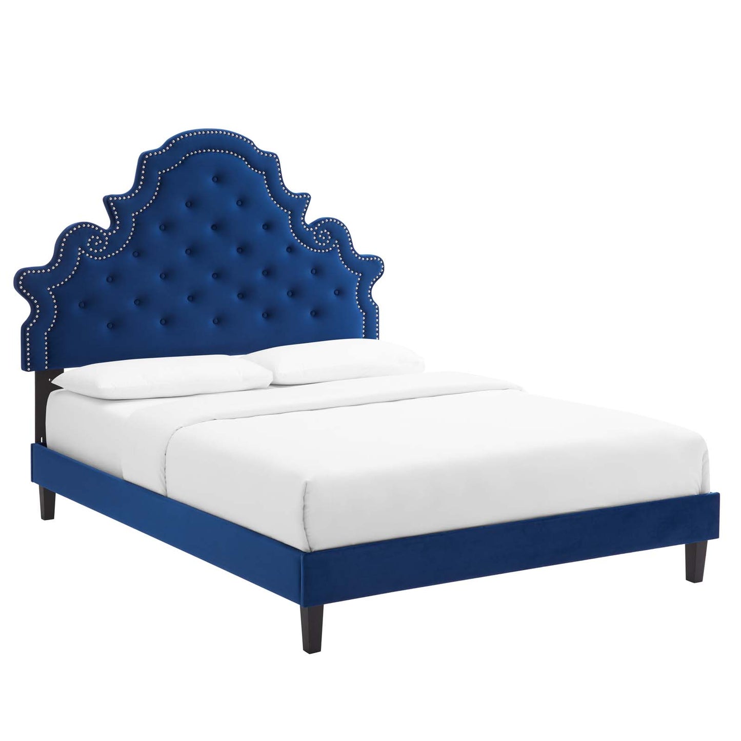 Modway Gwyneth Tufted Performance Velvet King Platform Bed - MOD-6762 | Beds | Modishstore - 33