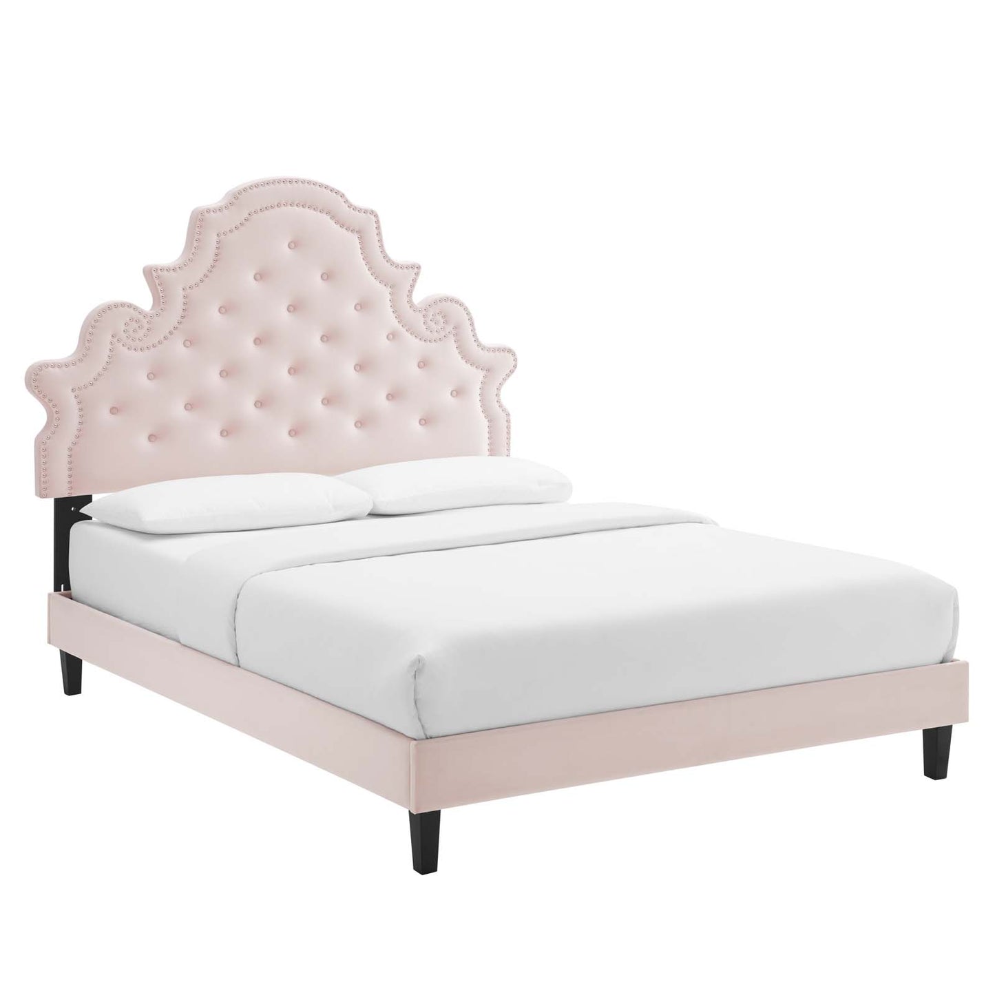 Modway Gwyneth Tufted Performance Velvet King Platform Bed - MOD-6762 | Beds | Modishstore - 41