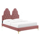 Modway Alexandria Tufted Performance Velvet Queen Platform Bed - MOD-6763 | Beds | Modishstore - 9