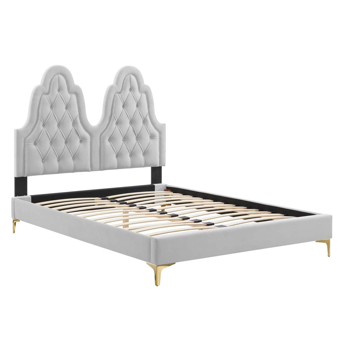 Modway Alexandria Tufted Performance Velvet Queen Platform Bed - MOD-6763 | Beds | Modishstore - 17