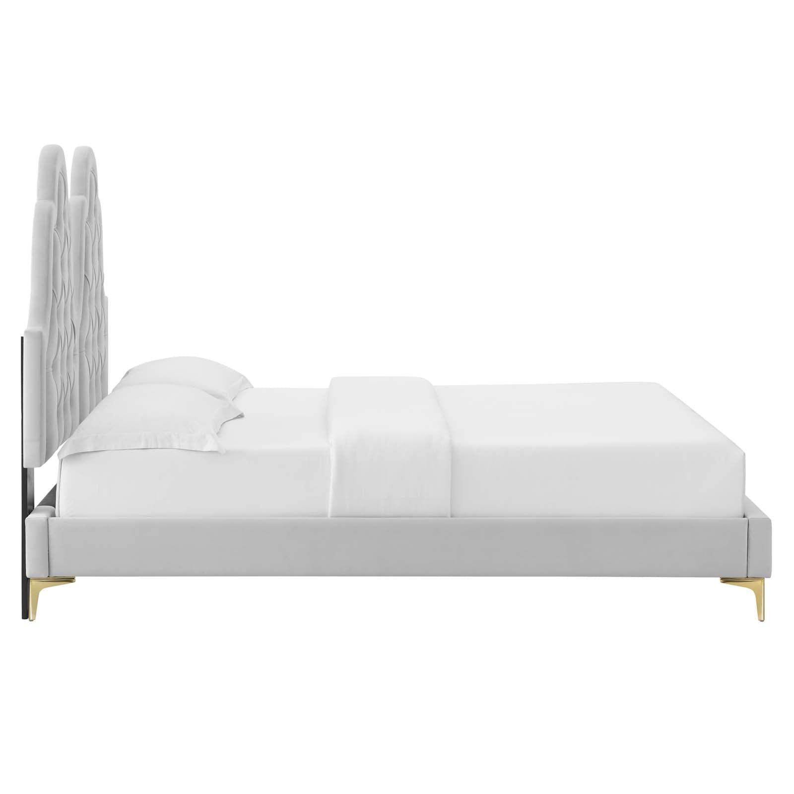 Modway Alexandria Tufted Performance Velvet Queen Platform Bed - MOD-6763 | Beds | Modishstore - 20