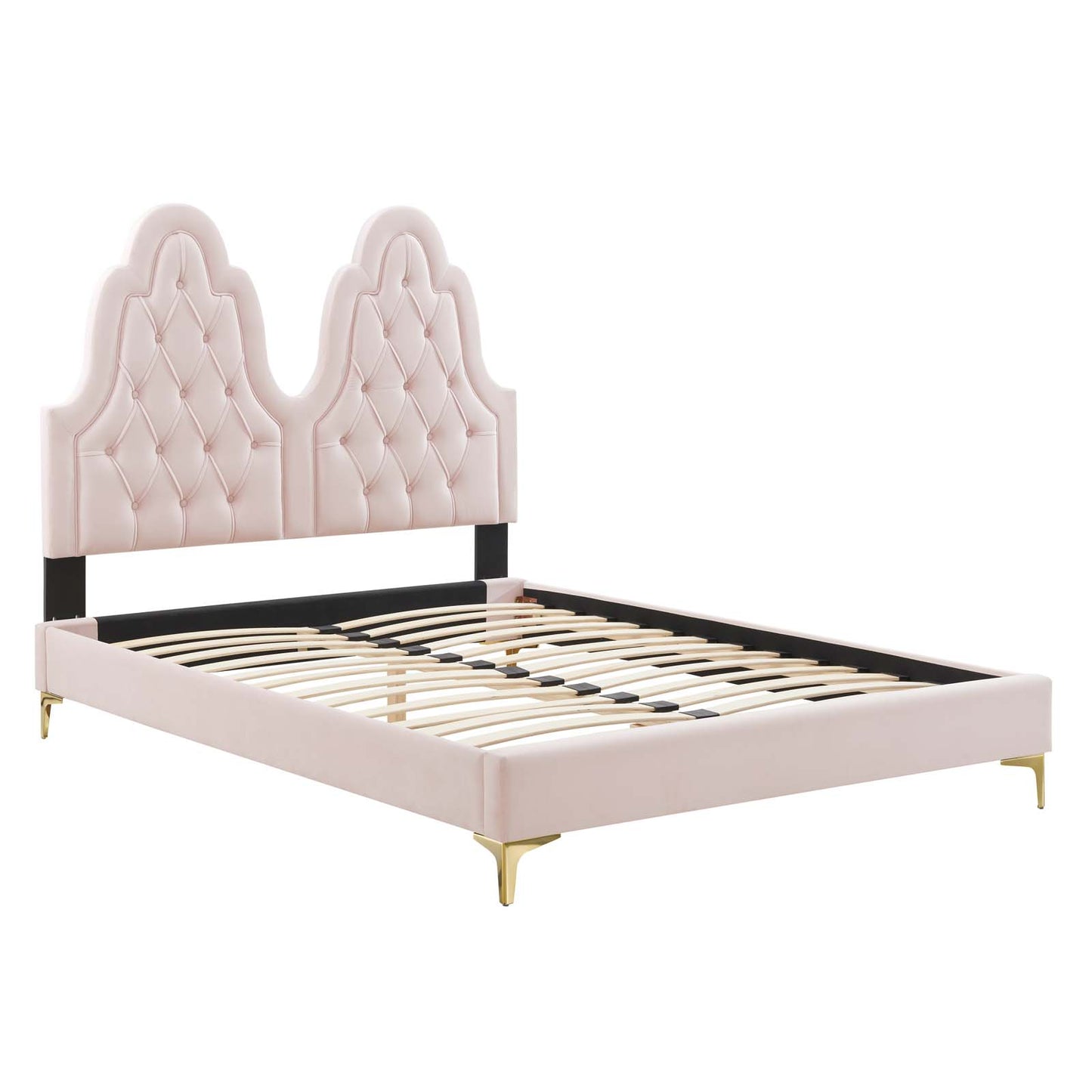 Modway Alexandria Tufted Performance Velvet Queen Platform Bed - MOD-6763 | Beds | Modishstore - 38