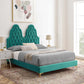 Modway Alexandria Tufted Performance Velvet Queen Platform Bed - MOD-6763 | Beds | Modishstore - 62