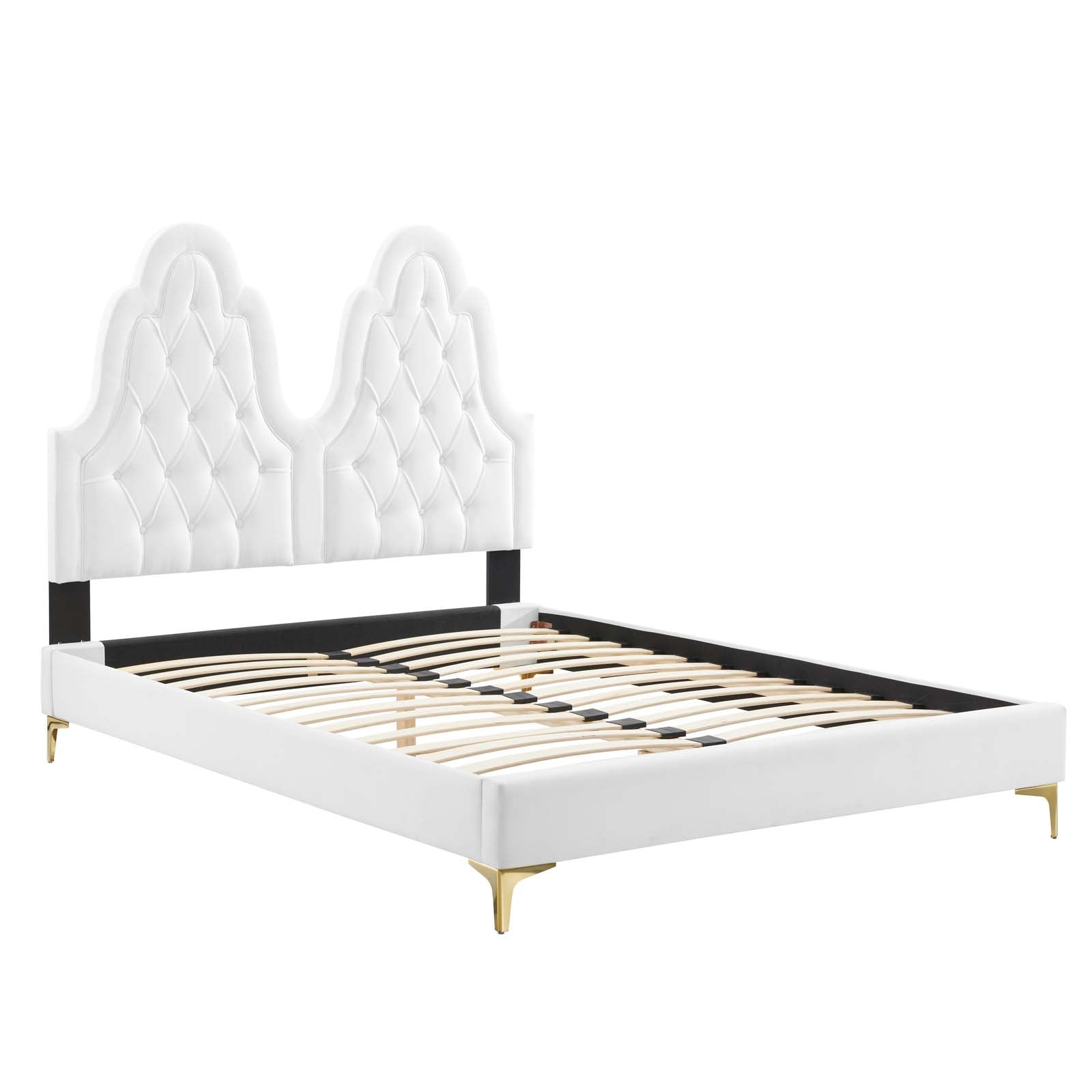 Modway Alexandria Tufted Performance Velvet Queen Platform Bed - MOD-6763 | Beds | Modishstore - 52