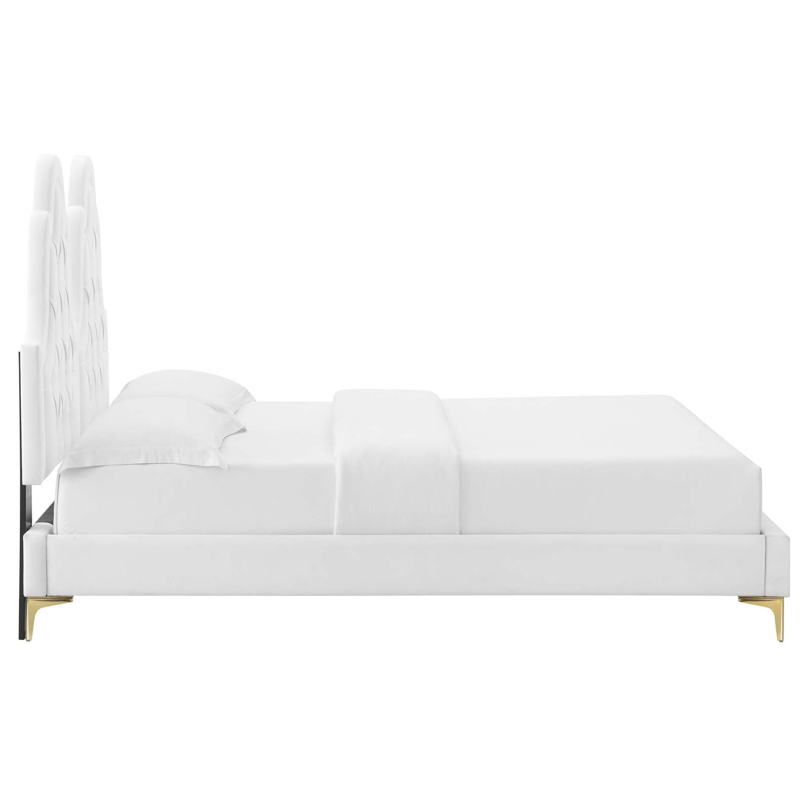 Modway Alexandria Tufted Performance Velvet Queen Platform Bed - MOD-6763 | Beds | Modishstore - 55