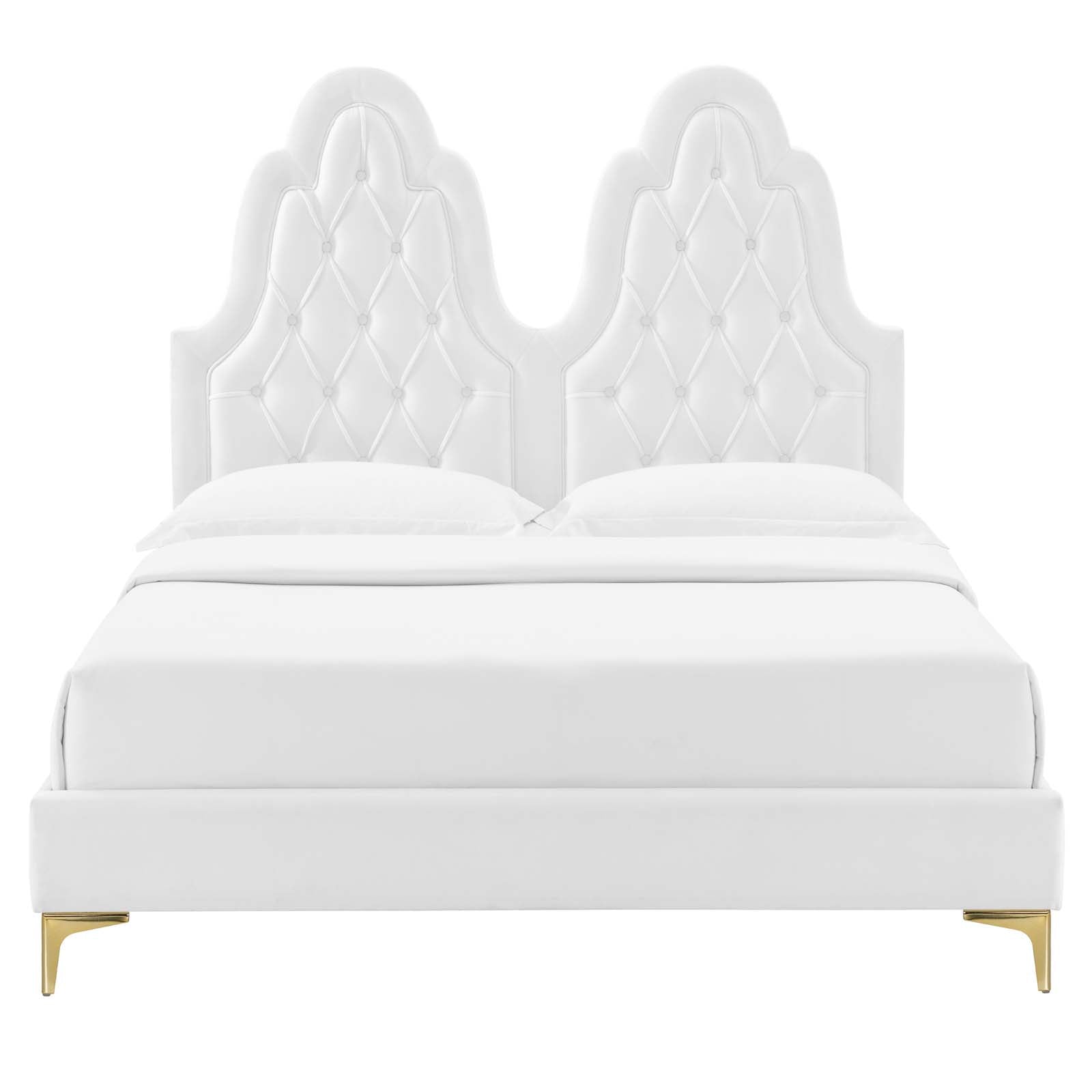 Modway Alexandria Tufted Performance Velvet Queen Platform Bed - MOD-6763 | Beds | Modishstore - 56
