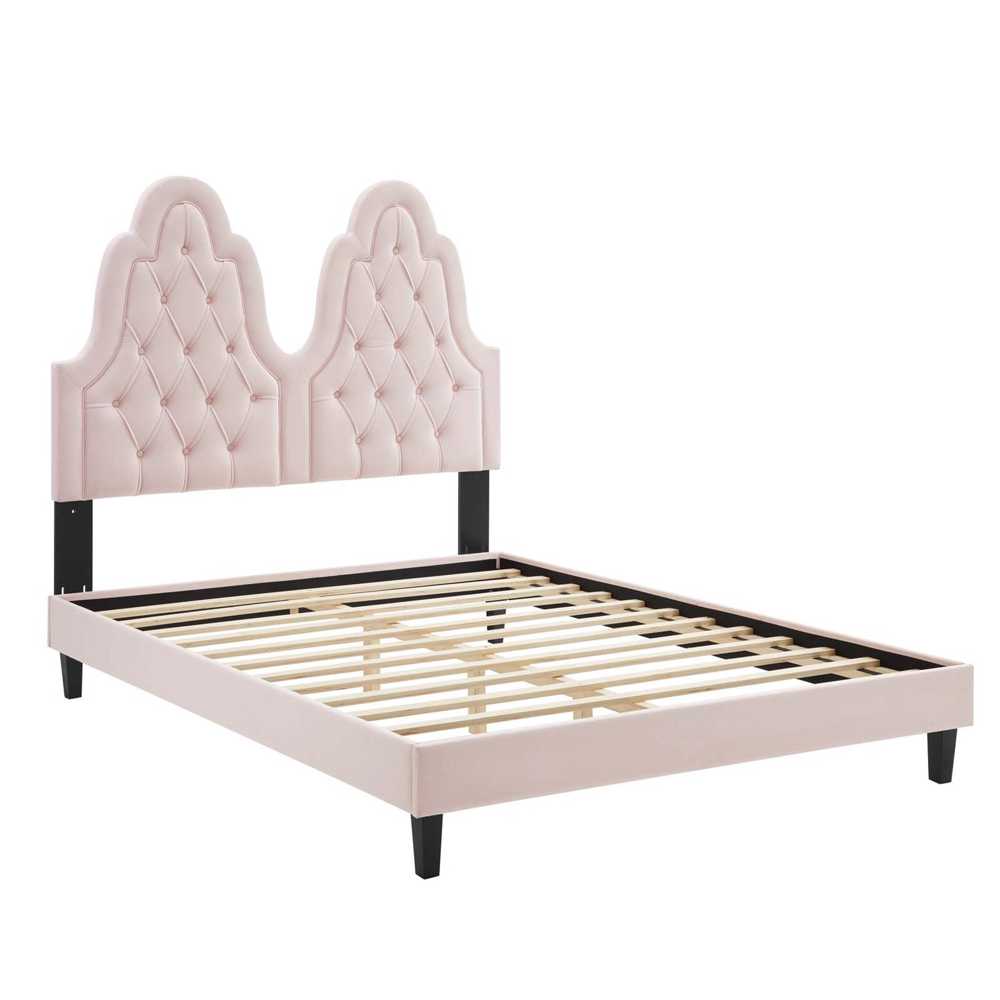 Modway Alexandria Tufted Performance Velvet Queen Platform Bed - MOD-6765 | Beds | Modishstore - 43