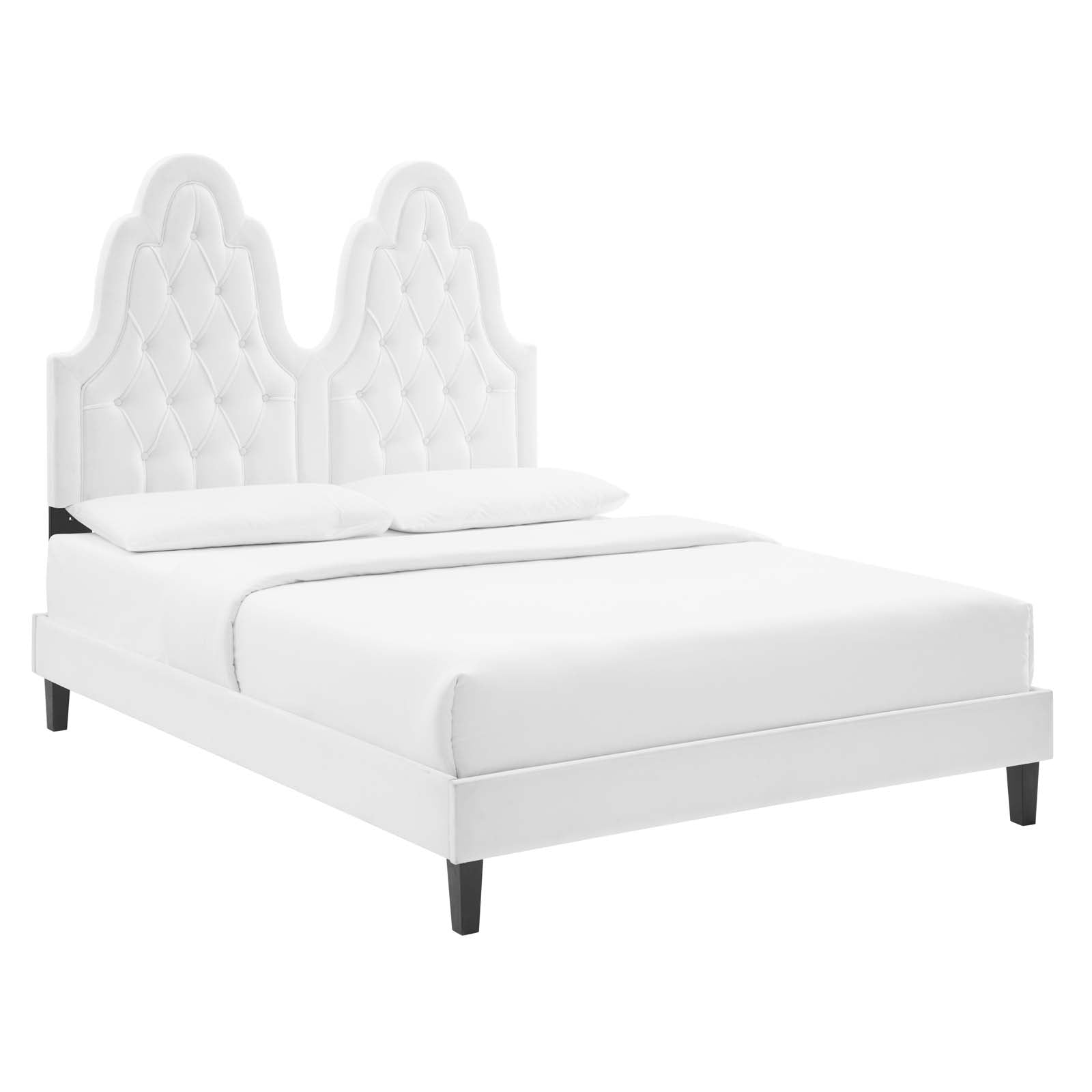 Modway Alexandria Tufted Performance Velvet Queen Platform Bed - MOD-6765 | Beds | Modishstore - 58