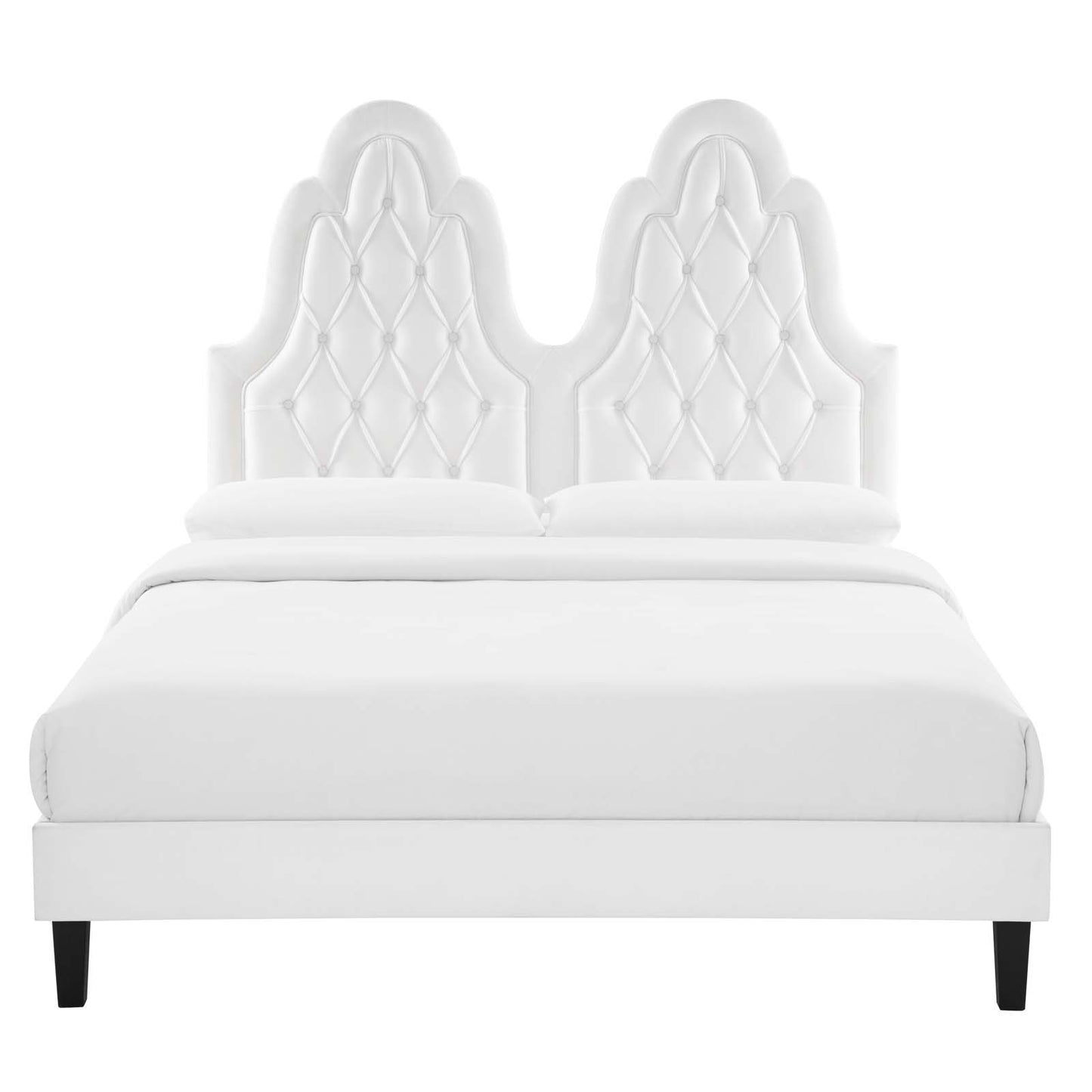 Modway Alexandria Tufted Performance Velvet Queen Platform Bed - MOD-6765 | Beds | Modishstore - 63