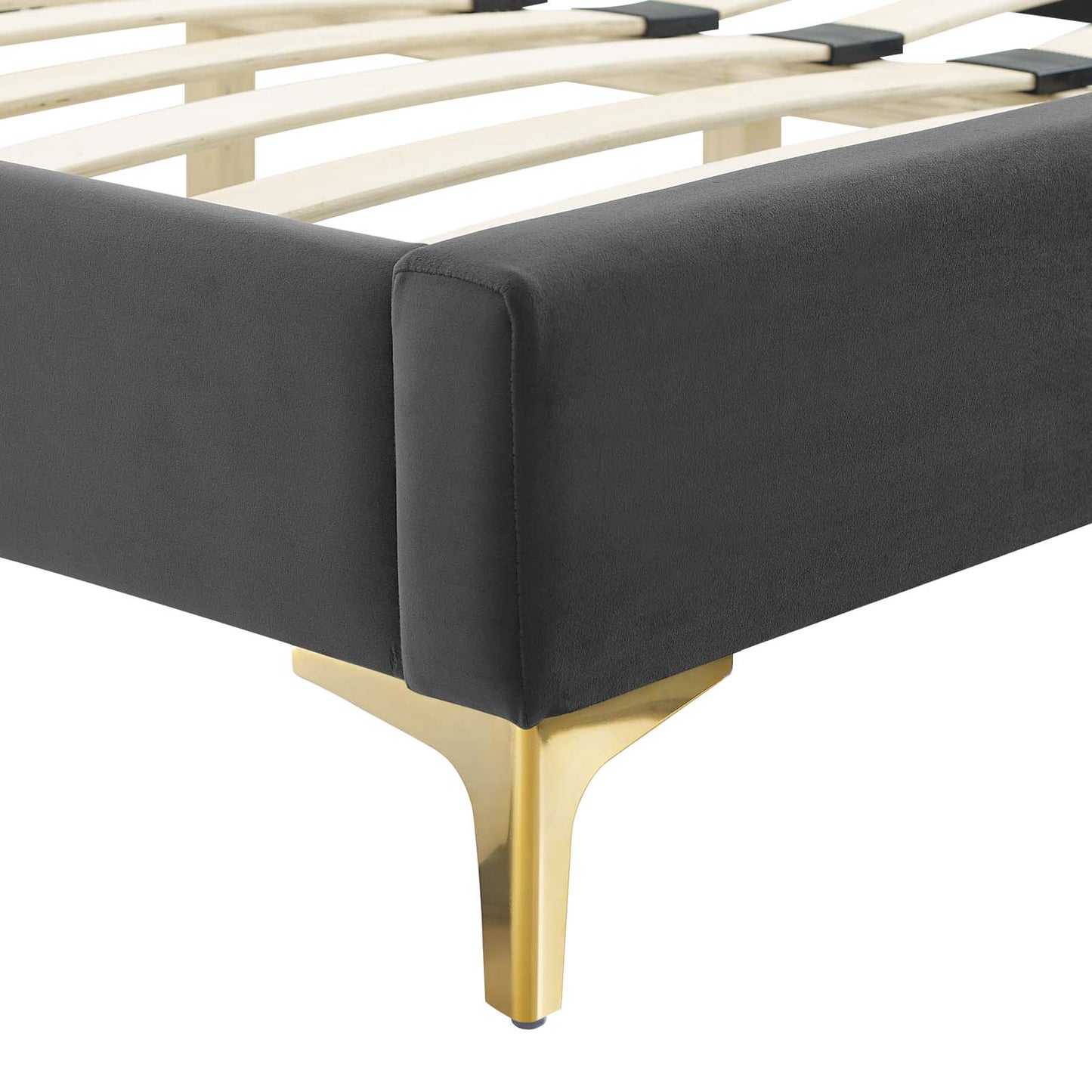 Amber Performance Velvet Queen Platform Bed By Modway - MOD-6775 | Beds | Modishstore - 13