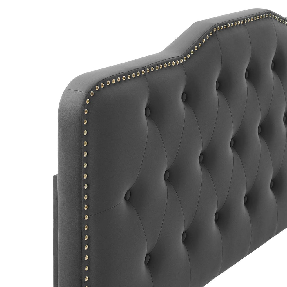 Amber Performance Velvet Queen Platform Bed By Modway - MOD-6775 | Beds | Modishstore - 15