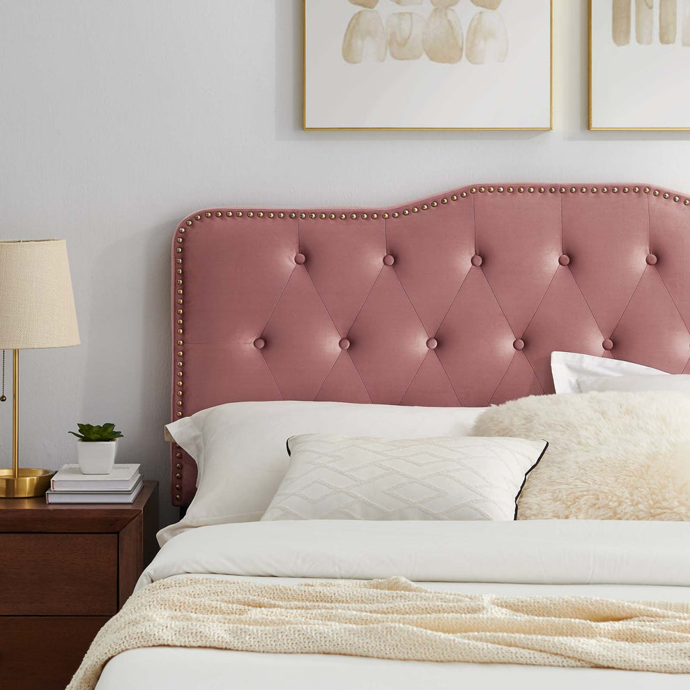 Amber Performance Velvet Queen Platform Bed By Modway - MOD-6775 | Beds | Modishstore - 17